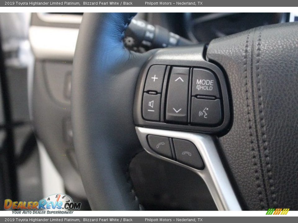 2019 Toyota Highlander Limited Platinum Blizzard Pearl White / Black Photo #16