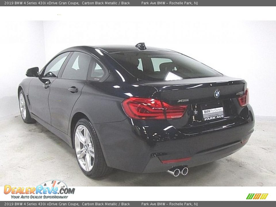 2019 BMW 4 Series 430i xDrive Gran Coupe Carbon Black Metallic / Black Photo #2