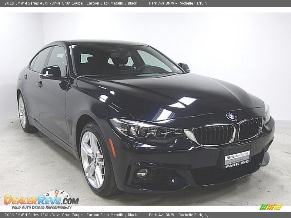 2019 BMW 4 Series 430i xDrive Gran Coupe Carbon Black Metallic / Black Photo #5