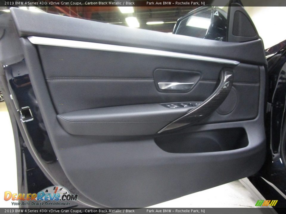 2019 BMW 4 Series 430i xDrive Gran Coupe Carbon Black Metallic / Black Photo #7