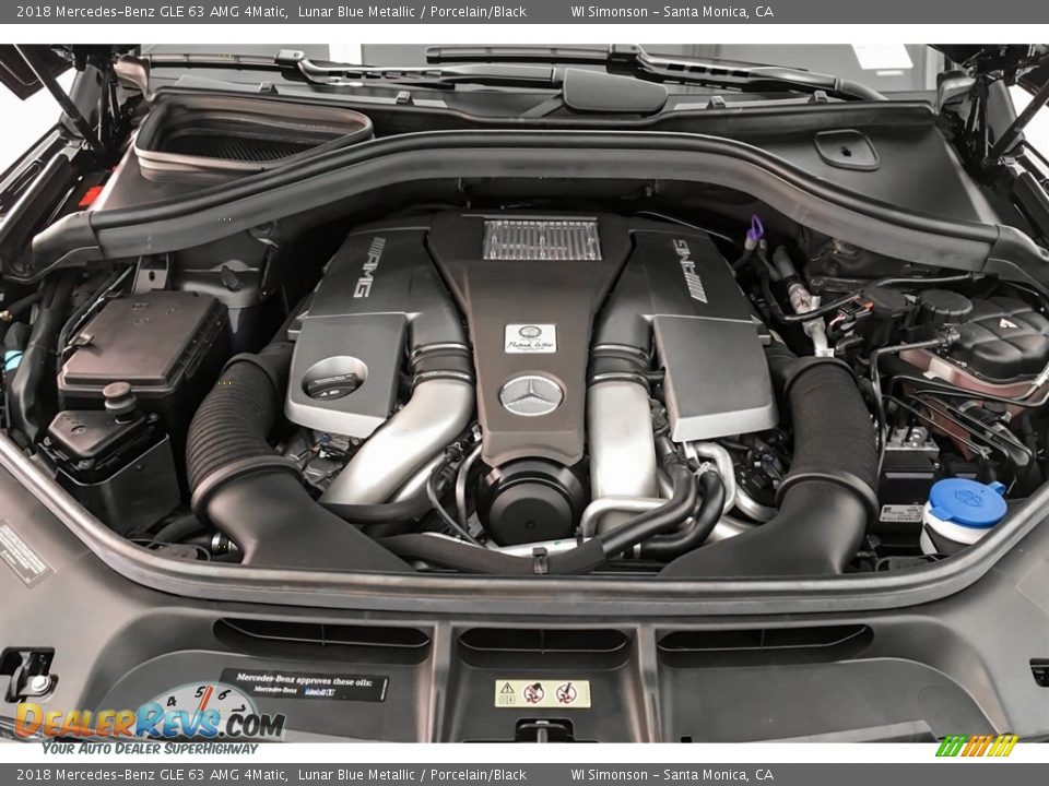 2018 Mercedes-Benz GLE 63 AMG 4Matic 5.5 Liter AMG DI biturbo DOHC 32-Valve VVT V8 Engine Photo #8