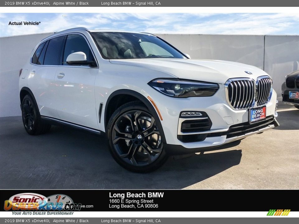 2019 BMW X5 xDrive40i Alpine White / Black Photo #1