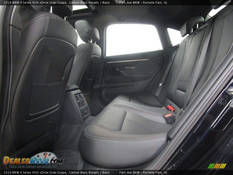 2019 BMW 4 Series 430i xDrive Gran Coupe Carbon Black Metallic / Black Photo #12