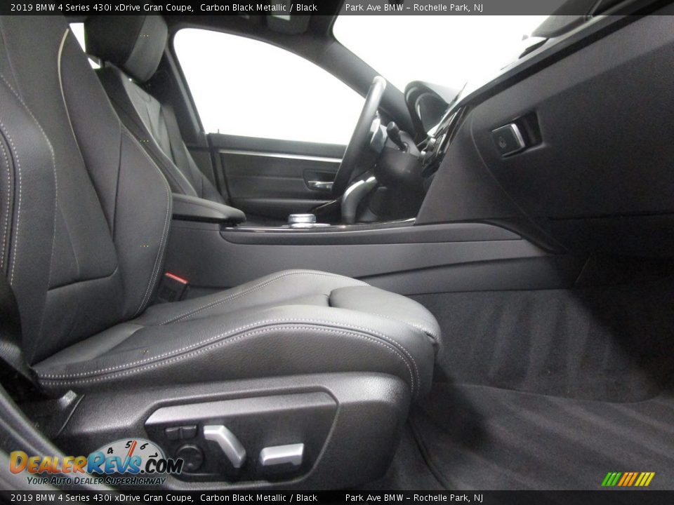 2019 BMW 4 Series 430i xDrive Gran Coupe Carbon Black Metallic / Black Photo #15