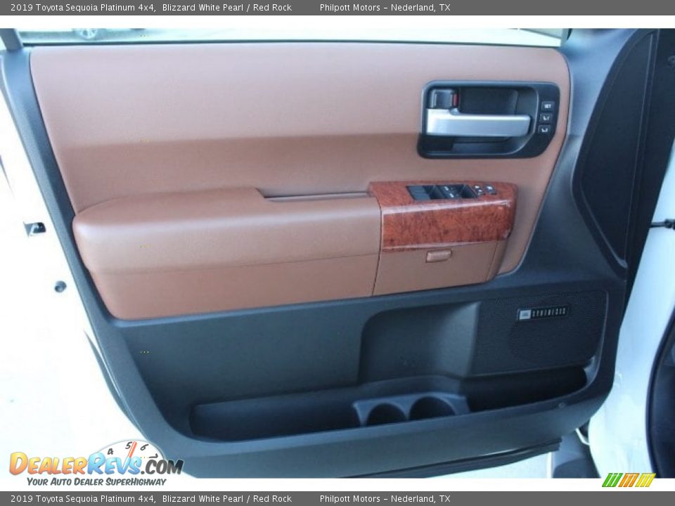 Door Panel of 2019 Toyota Sequoia Platinum 4x4 Photo #9