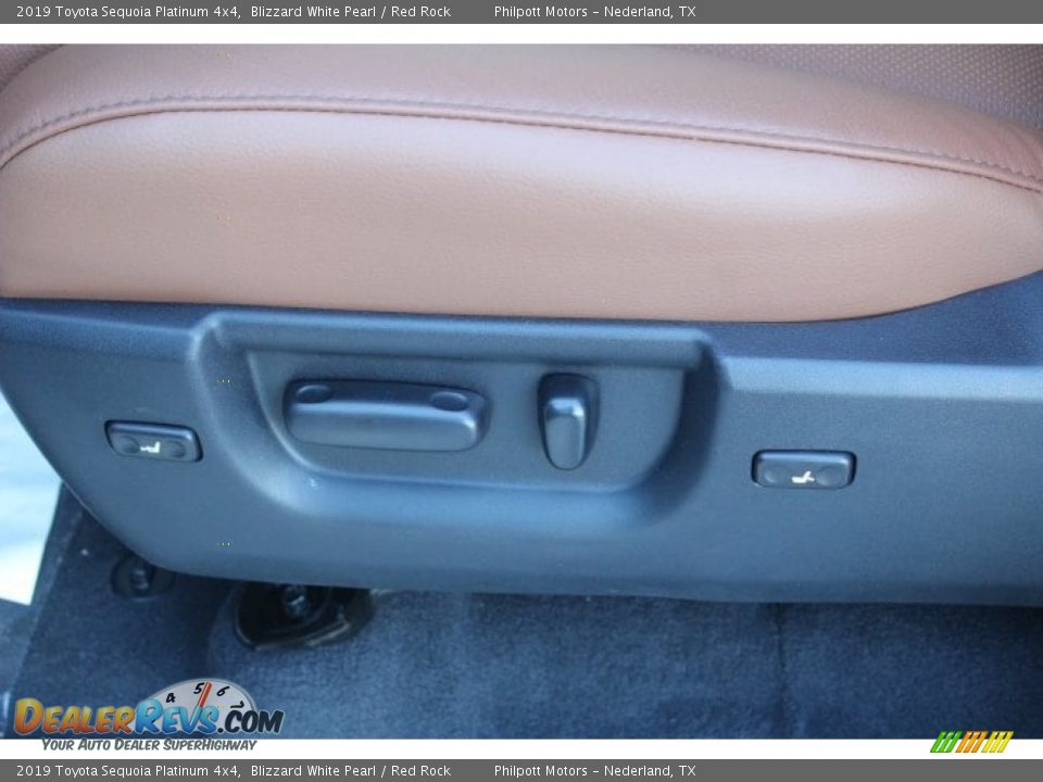 2019 Toyota Sequoia Platinum 4x4 Blizzard White Pearl / Red Rock Photo #11