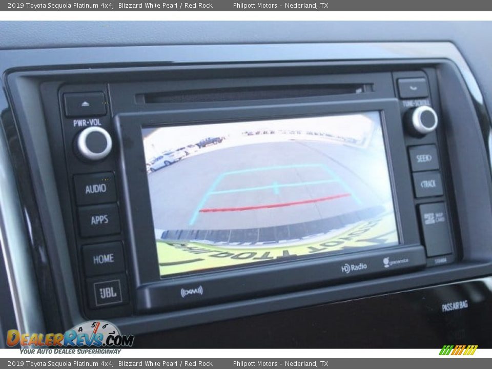2019 Toyota Sequoia Platinum 4x4 Blizzard White Pearl / Red Rock Photo #13