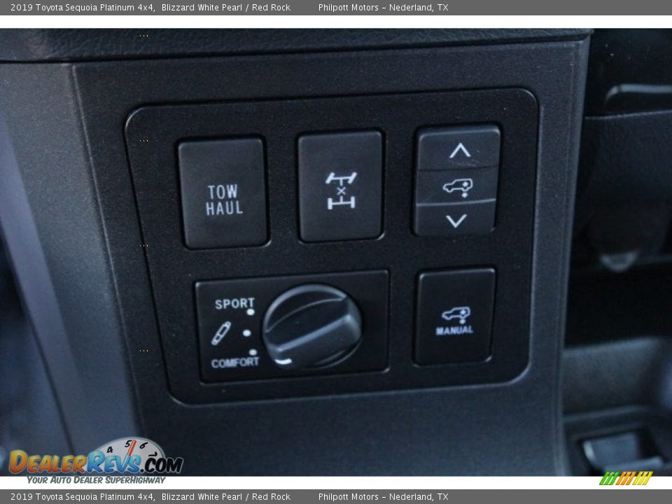 2019 Toyota Sequoia Platinum 4x4 Blizzard White Pearl / Red Rock Photo #16