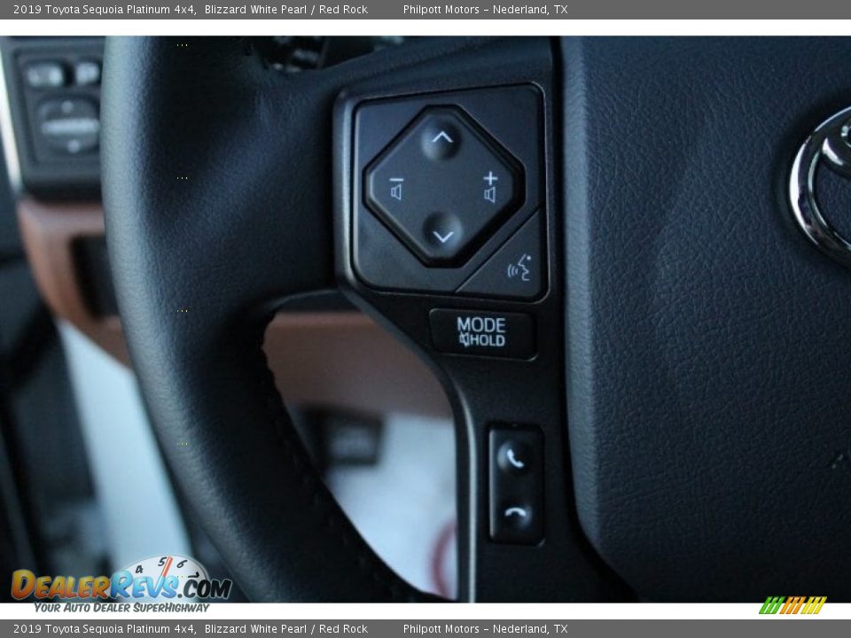 2019 Toyota Sequoia Platinum 4x4 Steering Wheel Photo #17