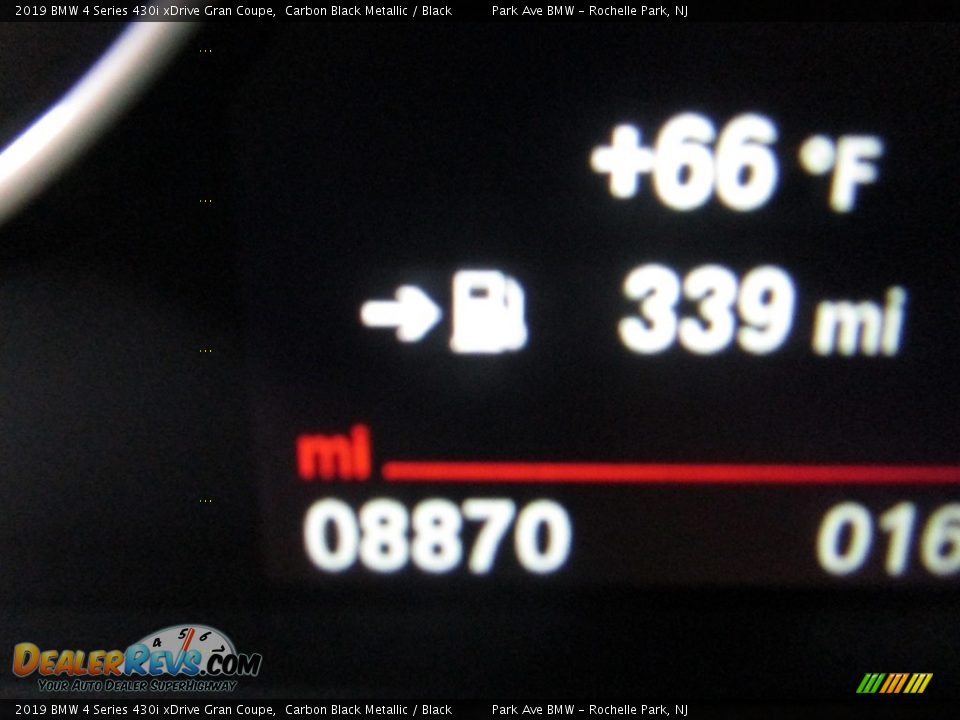 2019 BMW 4 Series 430i xDrive Gran Coupe Carbon Black Metallic / Black Photo #24