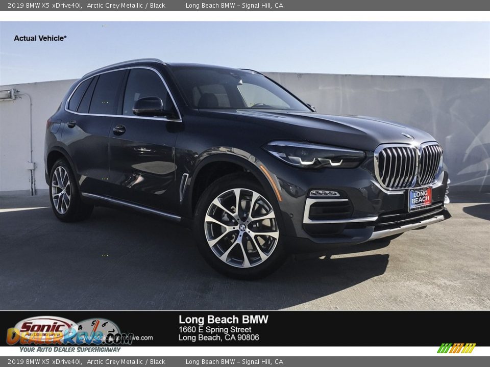 2019 BMW X5 xDrive40i Arctic Grey Metallic / Black Photo #1