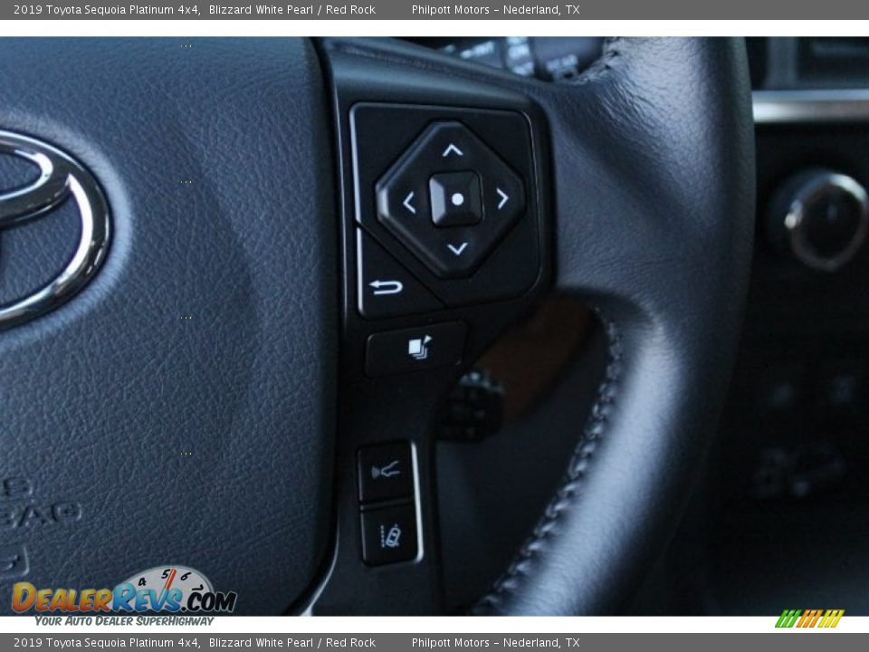 2019 Toyota Sequoia Platinum 4x4 Steering Wheel Photo #18