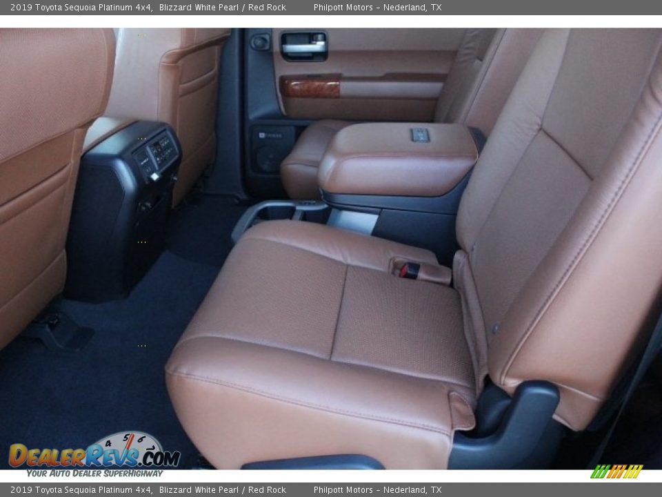 Rear Seat of 2019 Toyota Sequoia Platinum 4x4 Photo #20