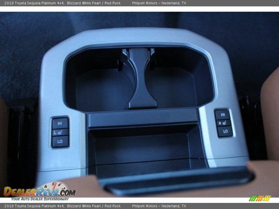 2019 Toyota Sequoia Platinum 4x4 Blizzard White Pearl / Red Rock Photo #21