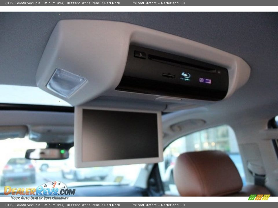 2019 Toyota Sequoia Platinum 4x4 Blizzard White Pearl / Red Rock Photo #23