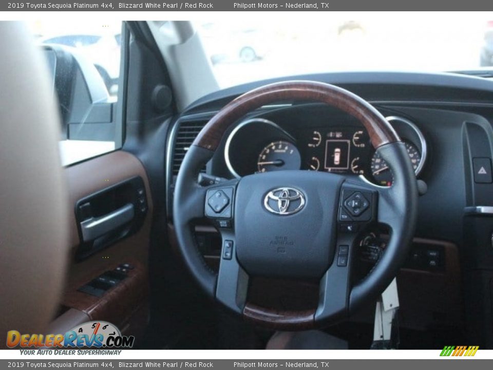 2019 Toyota Sequoia Platinum 4x4 Steering Wheel Photo #25