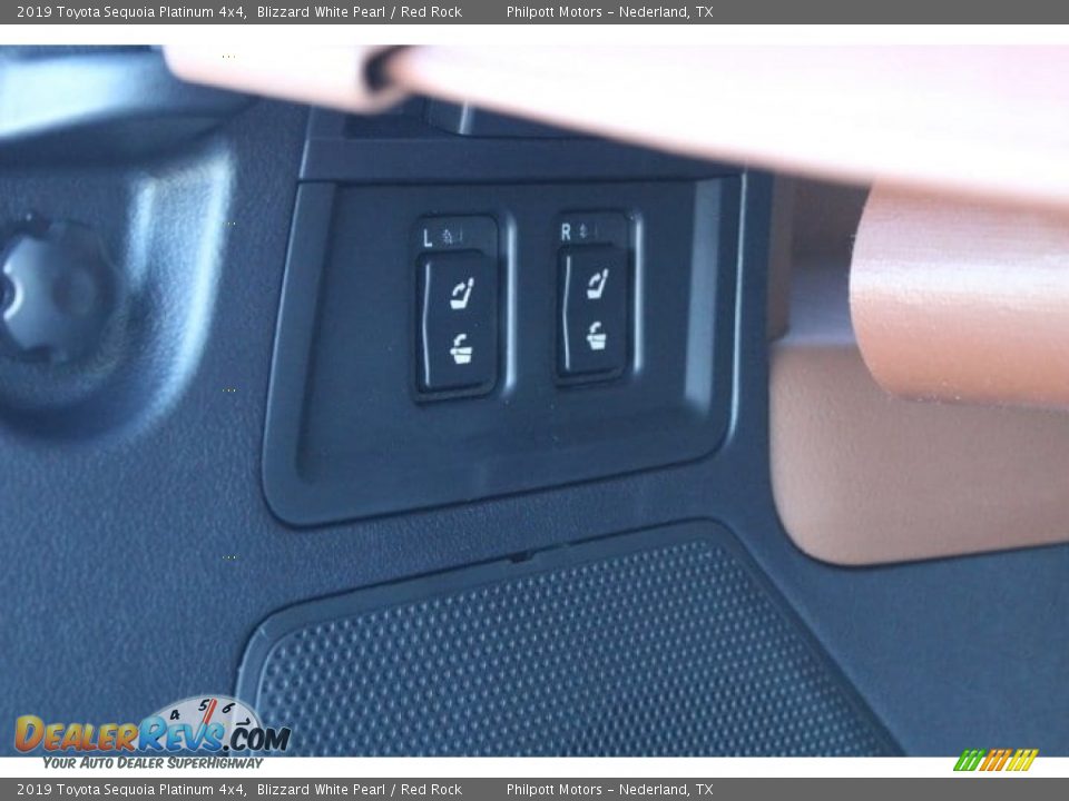 2019 Toyota Sequoia Platinum 4x4 Blizzard White Pearl / Red Rock Photo #27