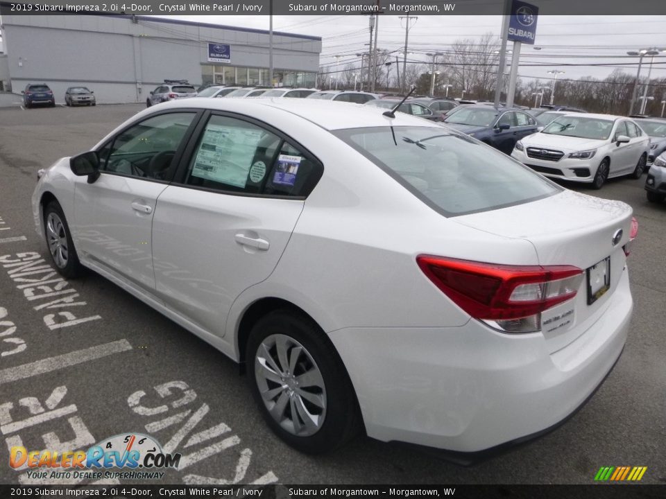2019 Subaru Impreza 2.0i 4-Door Crystal White Pearl / Ivory Photo #6