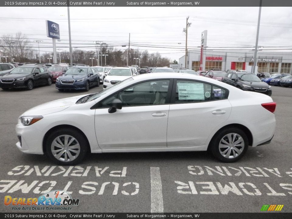 2019 Subaru Impreza 2.0i 4-Door Crystal White Pearl / Ivory Photo #7
