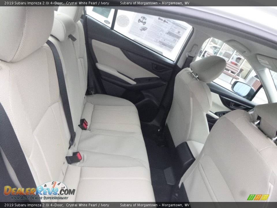 2019 Subaru Impreza 2.0i 4-Door Crystal White Pearl / Ivory Photo #12