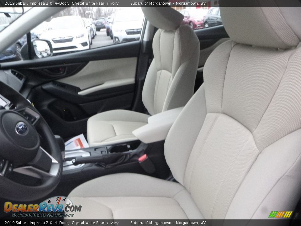 2019 Subaru Impreza 2.0i 4-Door Crystal White Pearl / Ivory Photo #14