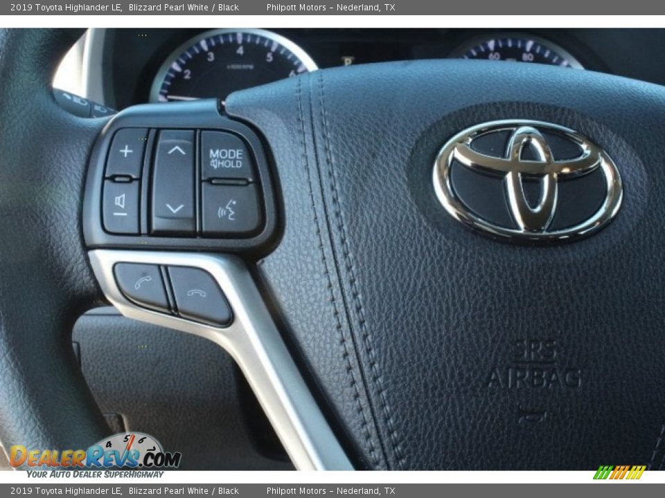2019 Toyota Highlander LE Blizzard Pearl White / Black Photo #14