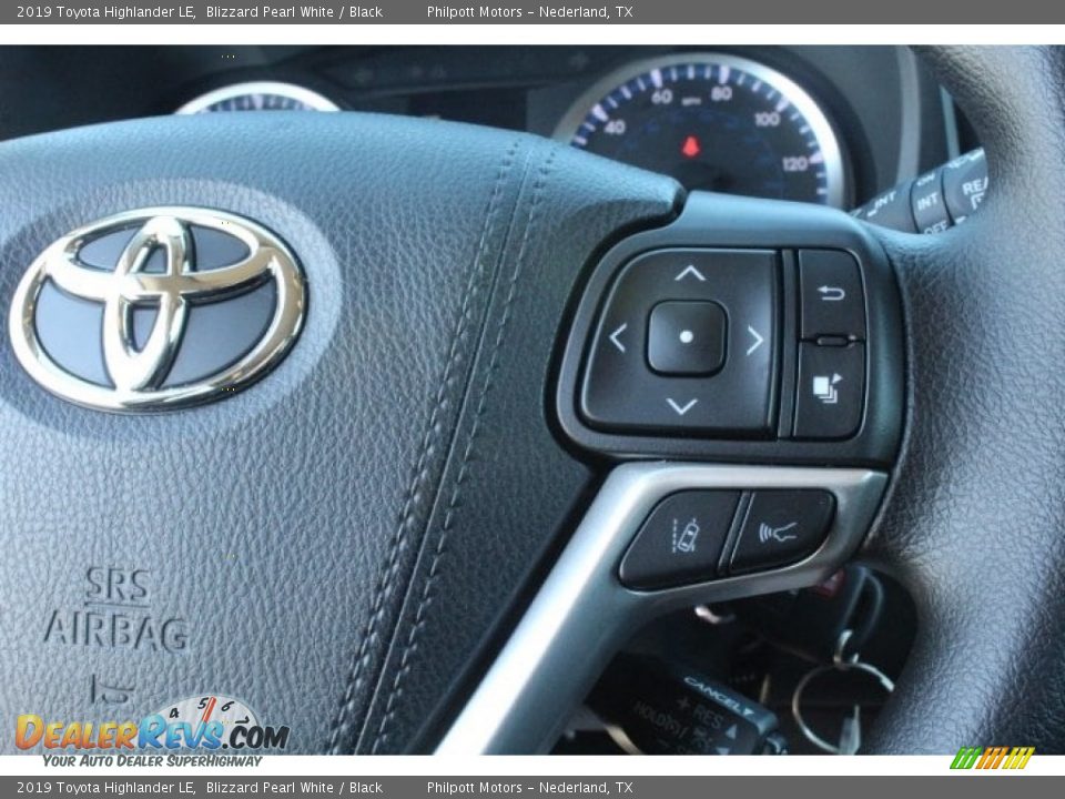 2019 Toyota Highlander LE Blizzard Pearl White / Black Photo #15