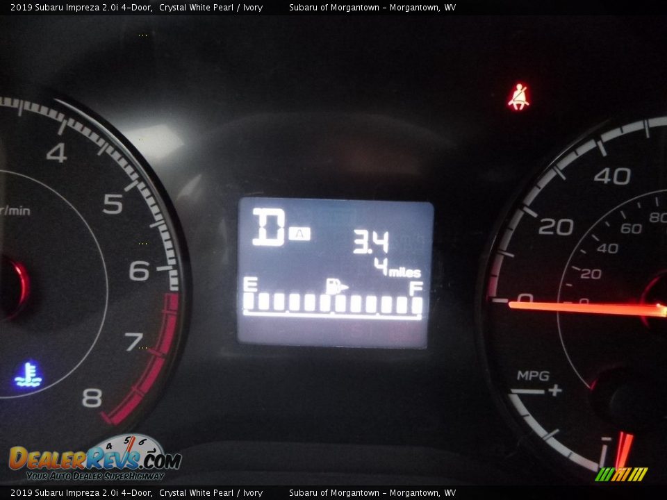 2019 Subaru Impreza 2.0i 4-Door Crystal White Pearl / Ivory Photo #20