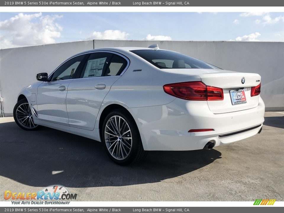 2019 BMW 5 Series 530e iPerformance Sedan Alpine White / Black Photo #2