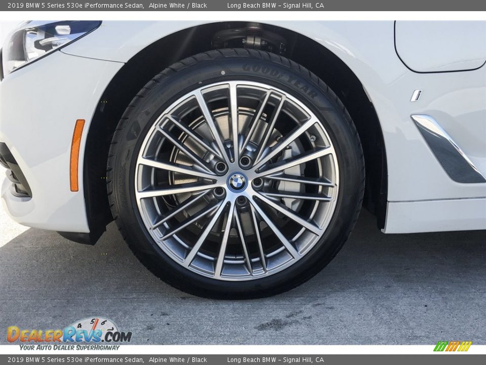 2019 BMW 5 Series 530e iPerformance Sedan Alpine White / Black Photo #9