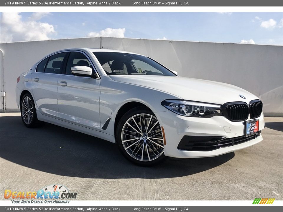2019 BMW 5 Series 530e iPerformance Sedan Alpine White / Black Photo #12