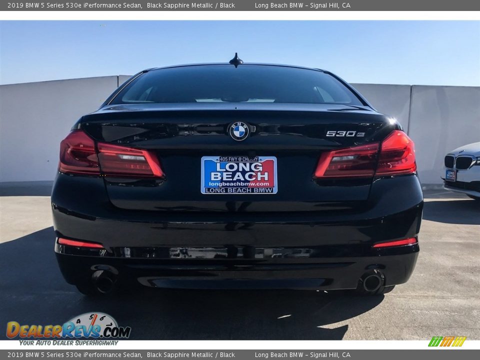 2019 BMW 5 Series 530e iPerformance Sedan Black Sapphire Metallic / Black Photo #3