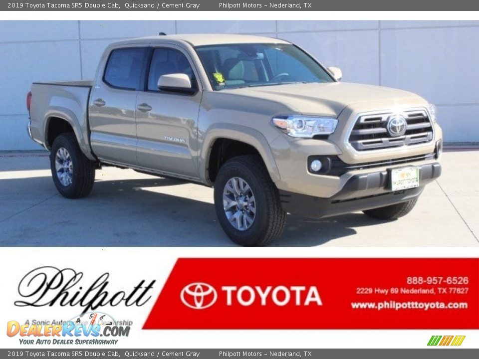 2019 Toyota Tacoma SR5 Double Cab Quicksand / Cement Gray Photo #1