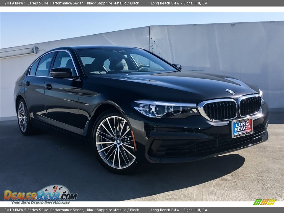 2019 BMW 5 Series 530e iPerformance Sedan Black Sapphire Metallic / Black Photo #12