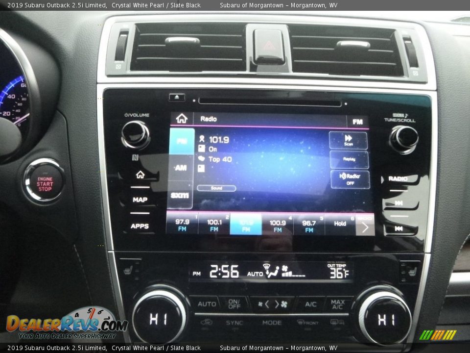 2019 Subaru Outback 2.5i Limited Crystal White Pearl / Slate Black Photo #16