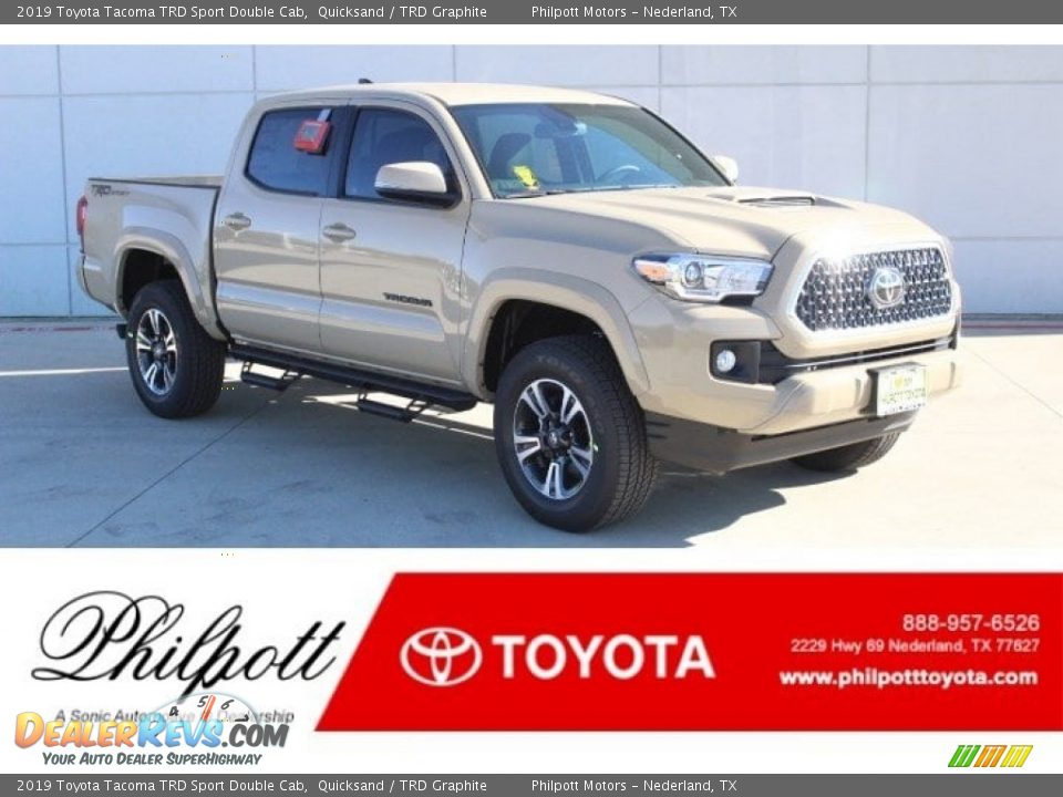 2019 Toyota Tacoma TRD Sport Double Cab Quicksand / TRD Graphite Photo #1
