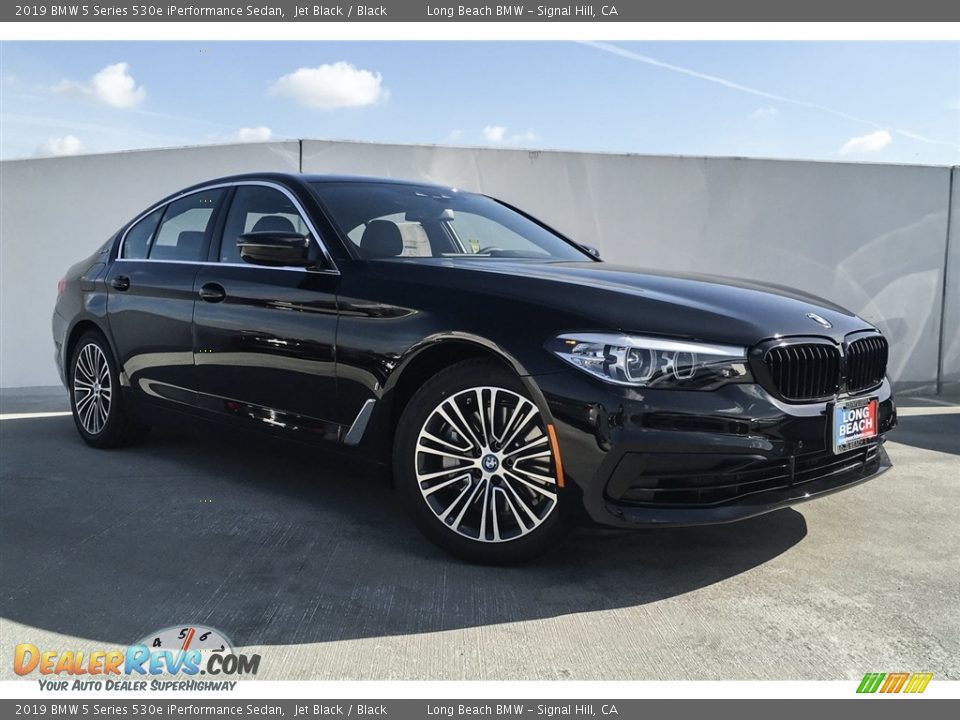 2019 BMW 5 Series 530e iPerformance Sedan Jet Black / Black Photo #12