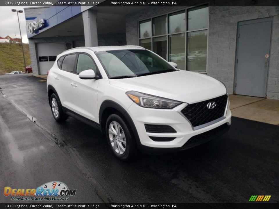 2019 Hyundai Tucson Value Cream White Pearl / Beige Photo #1