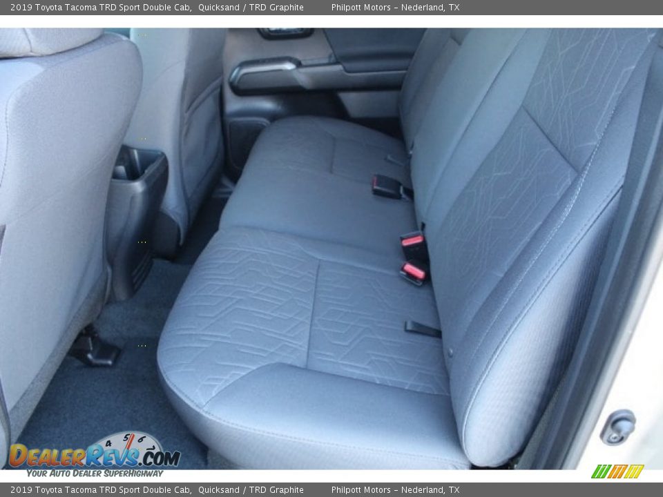 Rear Seat of 2019 Toyota Tacoma TRD Sport Double Cab Photo #19