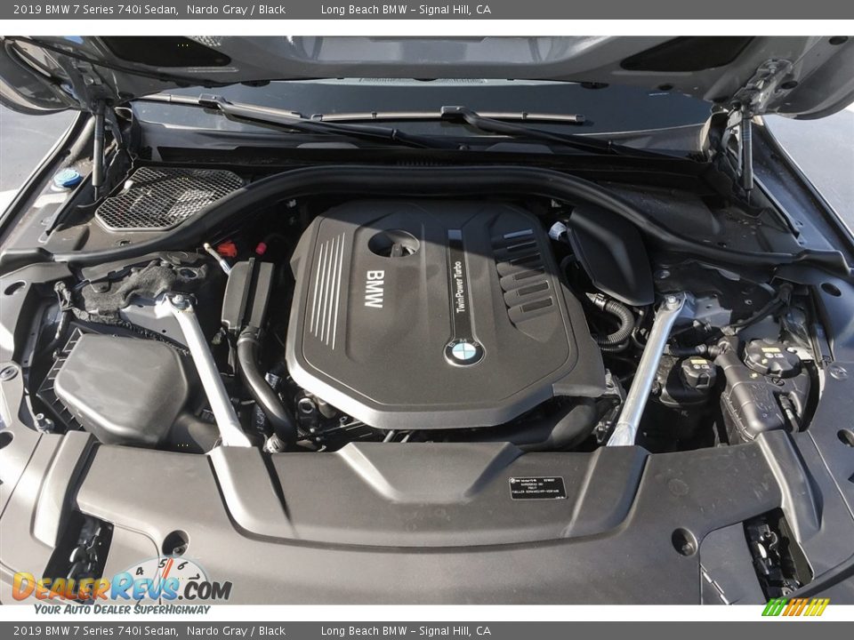 2019 BMW 7 Series 740i Sedan Nardo Gray / Black Photo #8