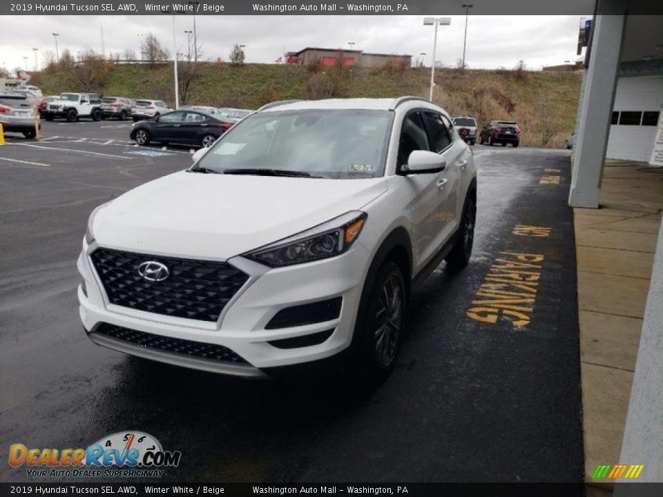 2019 Hyundai Tucson SEL AWD Winter White / Beige Photo #3