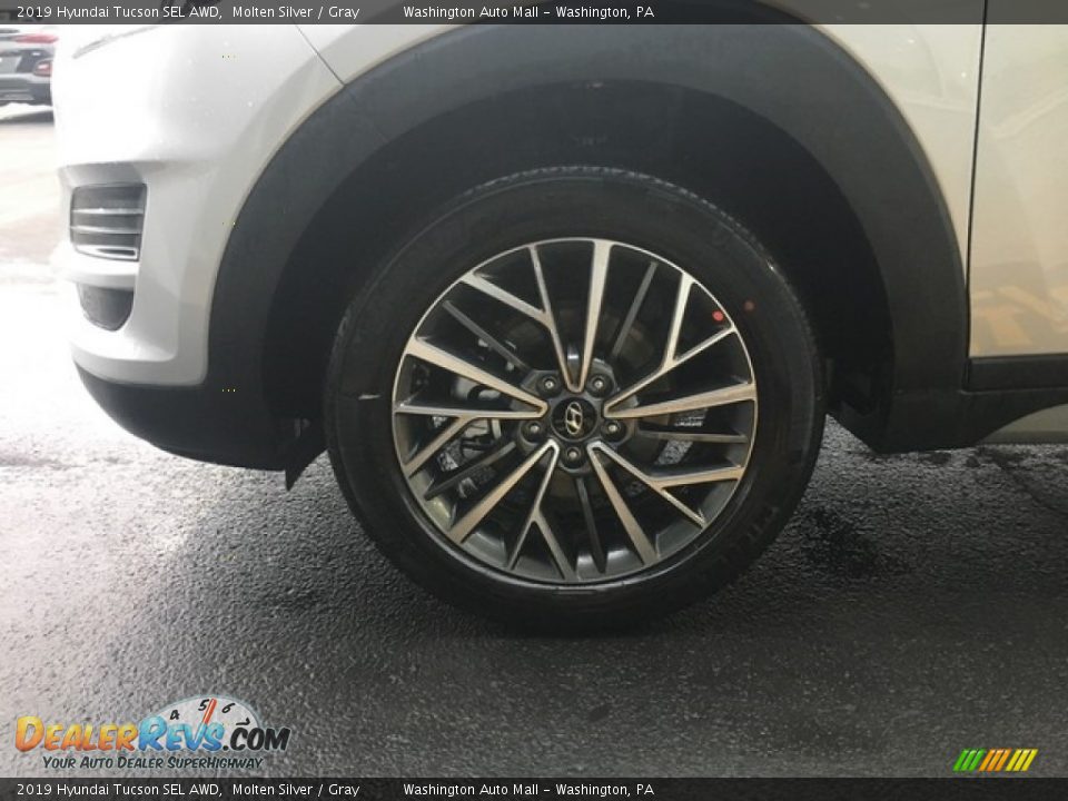 2019 Hyundai Tucson SEL AWD Molten Silver / Gray Photo #5