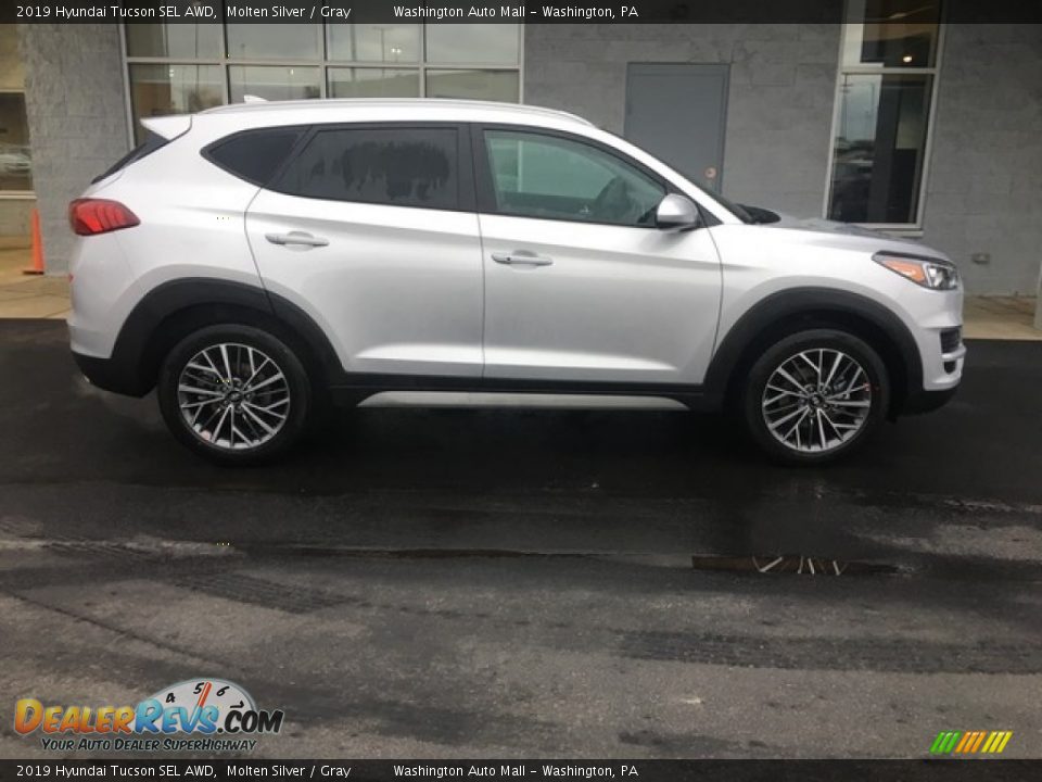 2019 Hyundai Tucson SEL AWD Molten Silver / Gray Photo #7