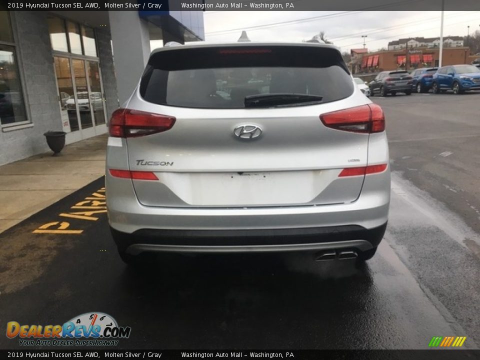 2019 Hyundai Tucson SEL AWD Molten Silver / Gray Photo #9