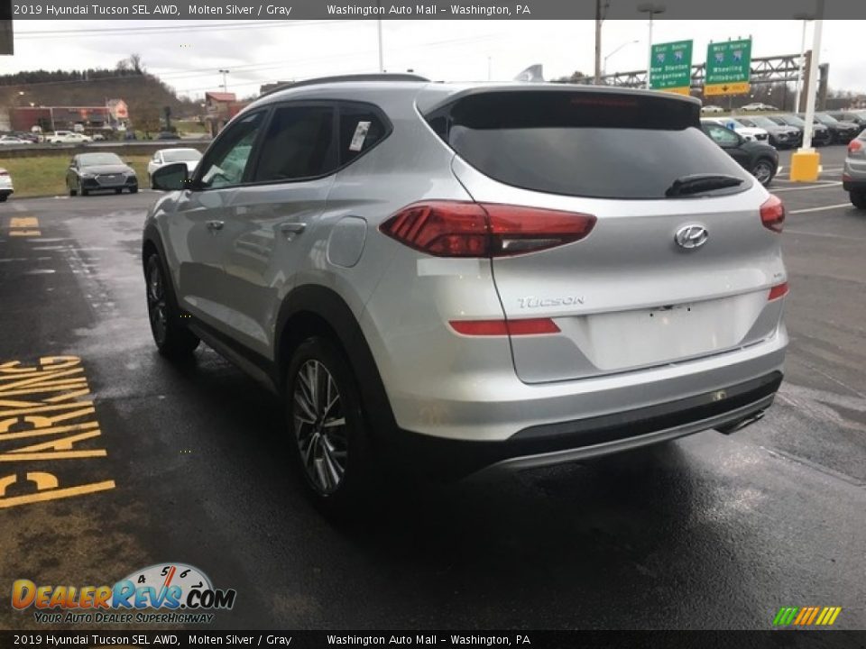 2019 Hyundai Tucson SEL AWD Molten Silver / Gray Photo #10
