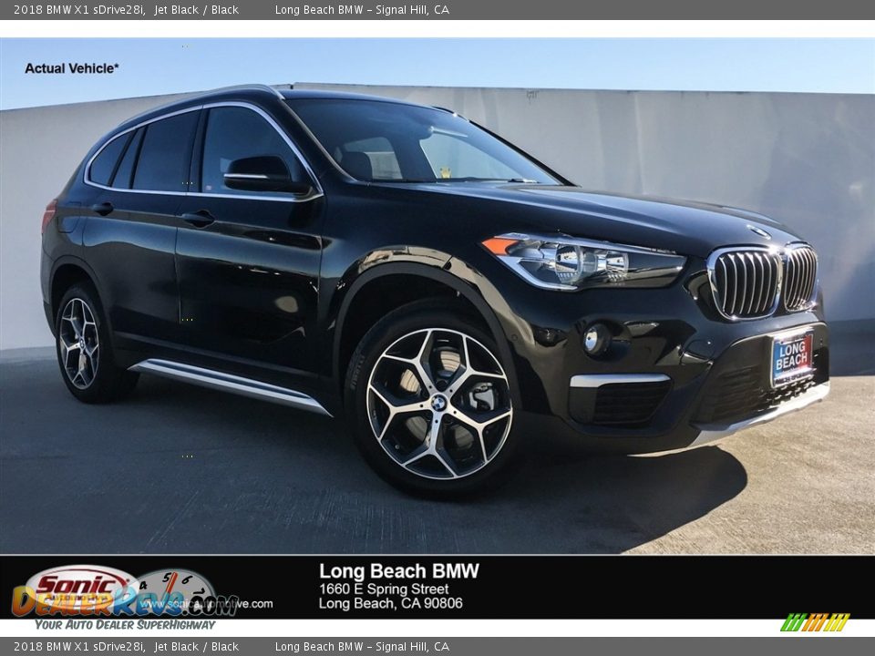 2018 BMW X1 sDrive28i Jet Black / Black Photo #1