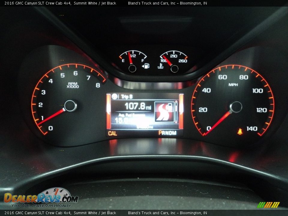 2016 GMC Canyon SLT Crew Cab 4x4 Summit White / Jet Black Photo #14