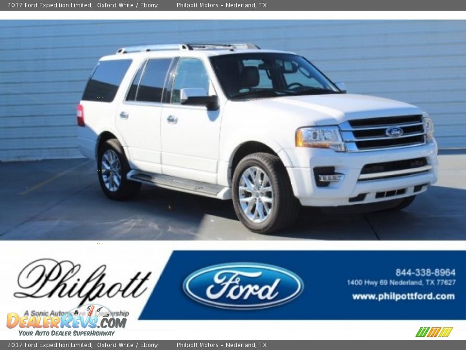 2017 Ford Expedition Limited Oxford White / Ebony Photo #1
