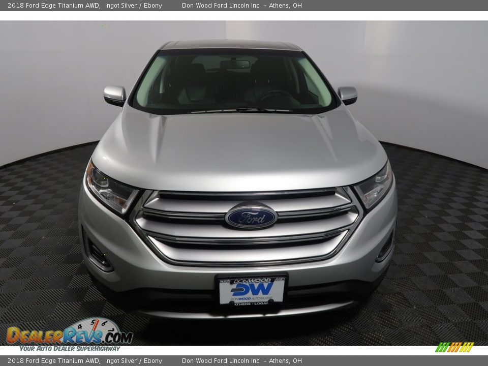 2018 Ford Edge Titanium AWD Ingot Silver / Ebony Photo #6