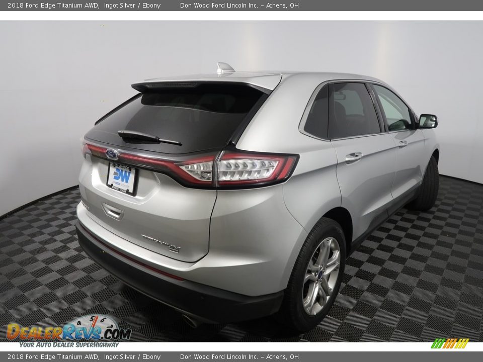 2018 Ford Edge Titanium AWD Ingot Silver / Ebony Photo #12